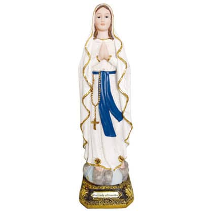 Virgen de Lurdes 8.8"