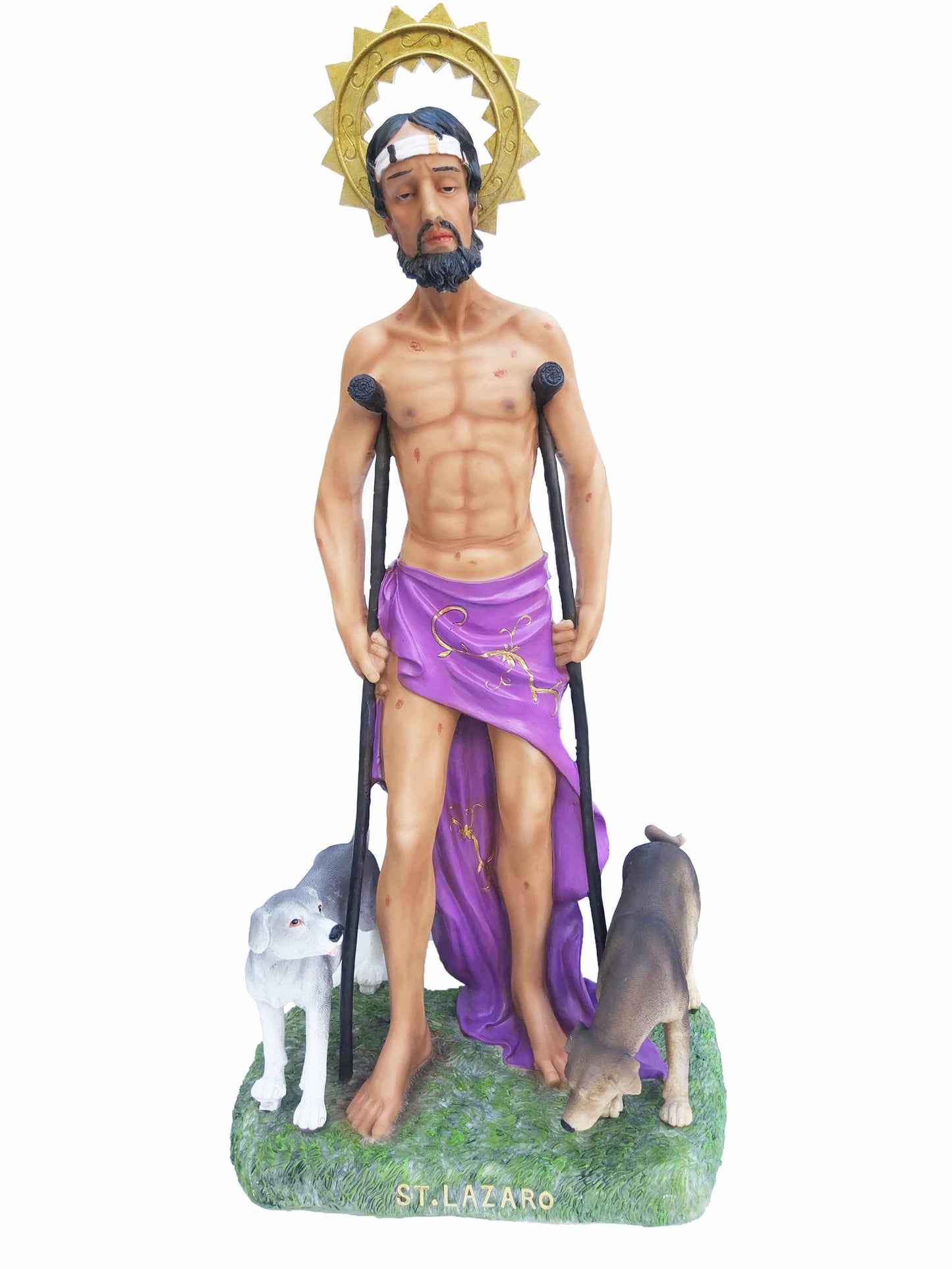 New Arriving Saint Lazarus San Lazaro Statue 24 PURG