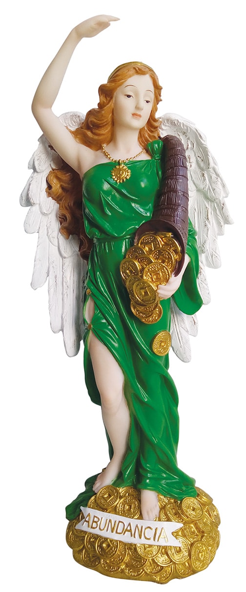 Angel De La Abundancia Abundance Abundia Statue 13"