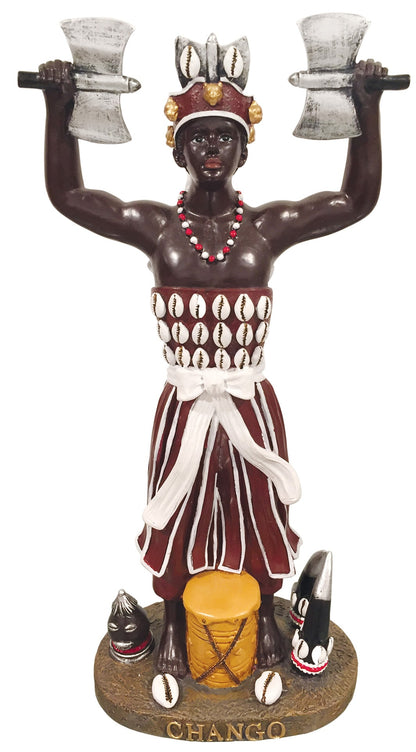 Chango Statue Orisha Shango Estatua Chango Sculpture   12in