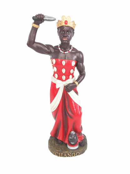 Chango Statue Orisha Shango Estatua Chango Sculpture   12in